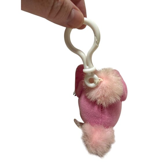 Vtg 1999 Tiger Electronics Talking Furby Mini Clip-on Keychain Pink White Works - Picture 5 of 6